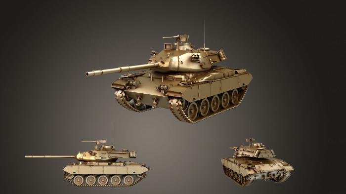 نموذج ثلاثي الأبعاد لآلة CNC السيارات والنقل دبابة M41D